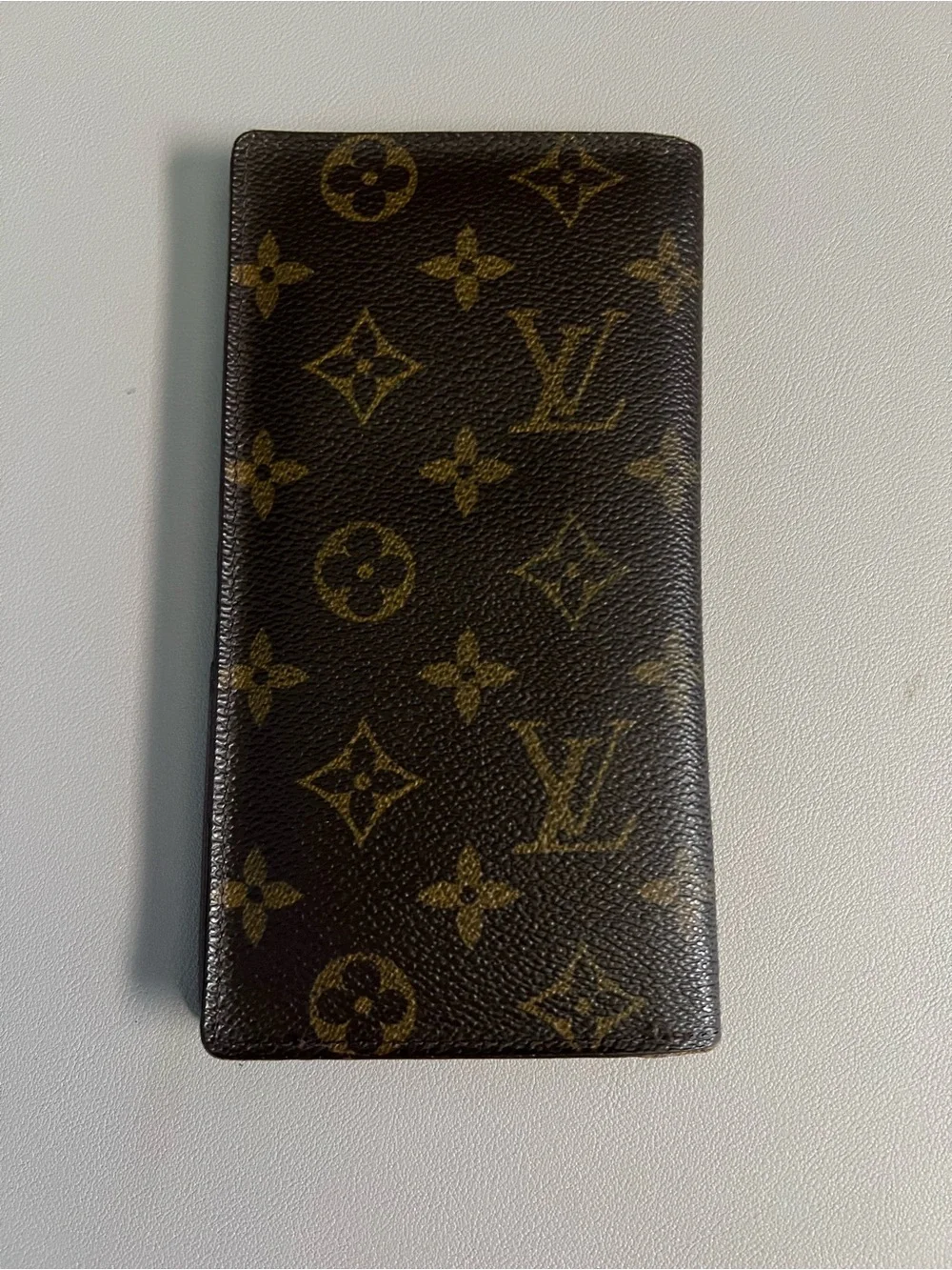 Louis Vuitton Monogram Canvas Brazza Long Wallet in Brown